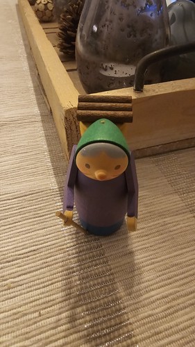 Holzfigur wanderer mit - wanderer,