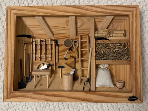 Holzbild scheune original - holzbild,