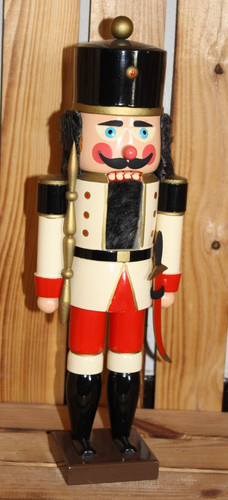 Nussknacker könig weiß - könig, rot