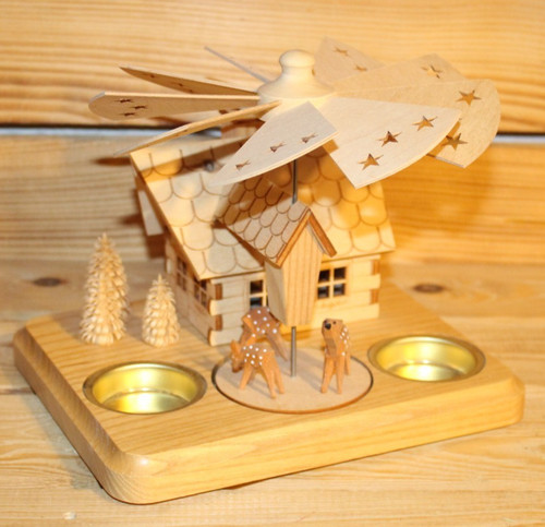 Teelichtpyramide forsthaus mit - forsthaus,